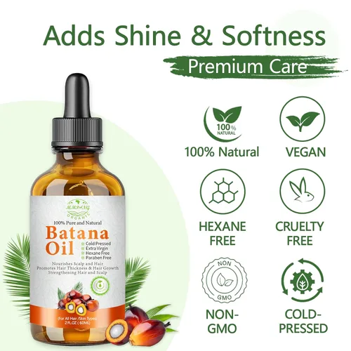 Miniatura 3 de Aceite de batana para el crecimiento del cabello, aceite orgánico crudo para el cabello, aceite natural prensado en frío para botellas de vidrio