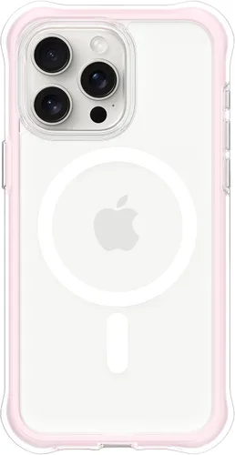 Miniatura 44 de ORNARTO Air Case para iPhone 16 Pro Max Transparente, Compatible con MagSafe, Funda de Protección contra Caídas de Grado Militar con Air-Pink Rosa