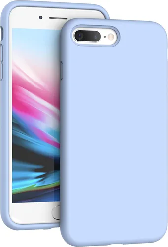 Miniatura 19 de Funda compatible con iPhone 8 Plus/7 Plus (5.5 pulgadas), [protección contra caídas] [arañazos] de silicona líquida a prueba de golpes, antihuellas