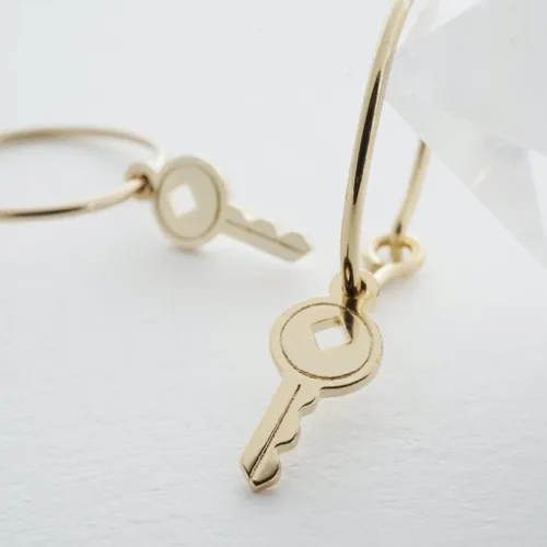 Miniatura 3 de HONEYCAT Magic Charm - Aros para llaves en placa de oro de 18 quilates, placa de oro rosa de 18 quilates o placa de rodio plateado