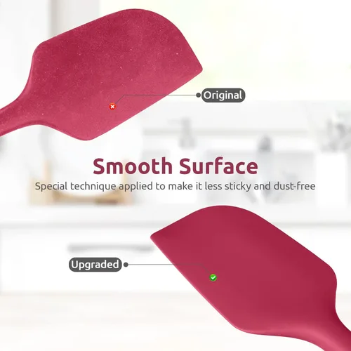 Miniatura 7 de Espátula de silicona extra grande de 14 pulgadas: U-Taste resistente al calor de 600ºF, flexible, para mezclar, remover, cocinar, raspar, hornear