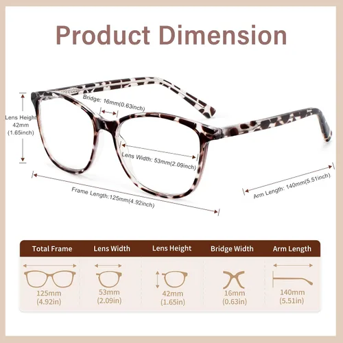 Miniatura 5 de Madison Avenue TR90 Blue Light Blocking Glasses for Women, Anti Eyestrain Glare Classic TV Phone Computer Gaming Eyeglasses