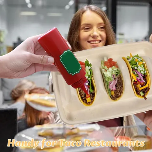 Miniatura 6 de 150 soportes desechables para tacos para fiestas, platos de taco de pulpa de bagazo de primera calidad, platos de tacos con 3 divisores, soporte
