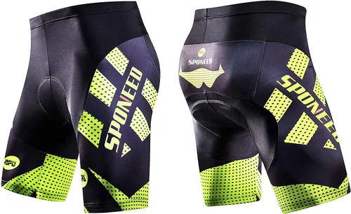 Miniatura 80 de sponeed Pantalones cortos de ciclismo para hombre, pantalones acolchados para ciclismo, ropa de ciclismo