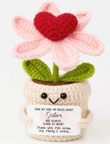 Miniatura 14 de Regalos de aniversario para mujeres, hombres, novios, novias, I Love You More Crochet Flower Parejas Regalo para él, esposa, marido, romántico, Love1