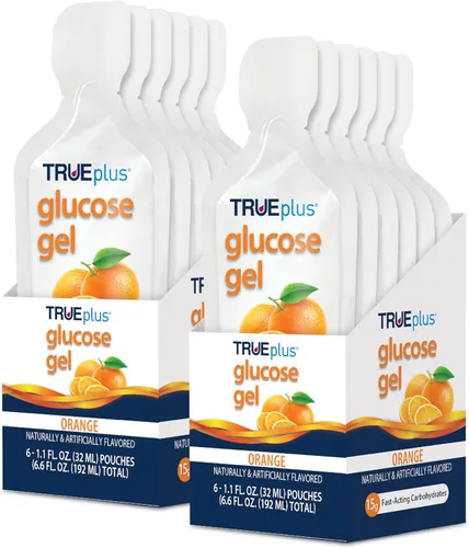 Miniatura 8 de TRUEplus Bolsa de gel de glucosa, sabor a ponche de frutas, 0.53 oz de carbohidratos de acción rápida, sin grasa, sin gluten, soporte rápido