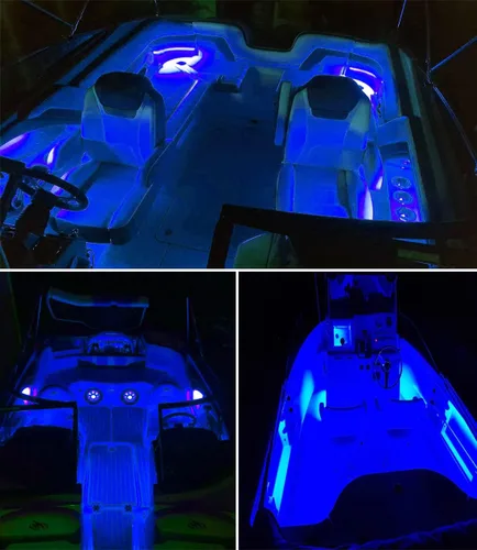Miniatura 6 de Seaponer luz de pontón para barco, tira LED marina para barco Duck Jon Bass, velero, kayak, iluminación flexible, luz de cubierta, iluminación 10m