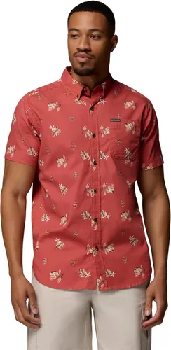 Miniatura 14 de Columbia - Camisa de manga corta para hombre Rapid Rivers con estampado, con cómodo elástico Colegial Navy Outback