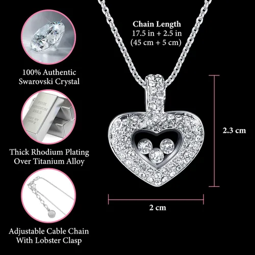 Miniatura 10 de TRYNDI Collar - Regalos para esposa del marido: Navidad, aniversario, ideas de cumpleaños; regalos románticos para ella