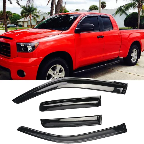 Miniatura 17 de 94751 - Deflector de ventilación de viento original para Toyota 4Runner 1996-2002, 4 piezas de montaje exterior con cinta adhesiva en humo oscuro