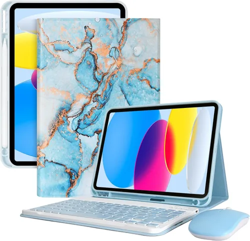 Miniatura 10 de LAMA Funda magnética con teclado para iPad (A16) de 11ª generación 2025/10ª generación 2022, con teclado para iPad de 11 pulgadas (A16) y 10.9 Rosa