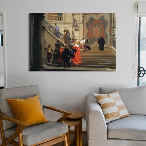 Miniatura 6 de L Eminence Grise-Jean Leon Gerome Picture Print Canvas Poster Wall Paint Art Posters Decor Modern Home Artworks 12x18inch(30x45cm)