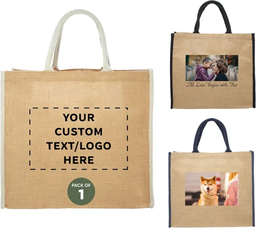 DISCOUNT PROMOS Bolsas Tote de Yute Ecológicas Fresno
