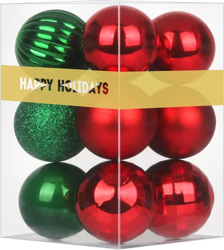 Miniatura 158 de Bolas de Navidad Grandes de 3.2" en Azul Bebé - Adornos para Árbol de Navidad, Bolas Colgantes Inastillables para Cumpleaños, Halloween, Boda