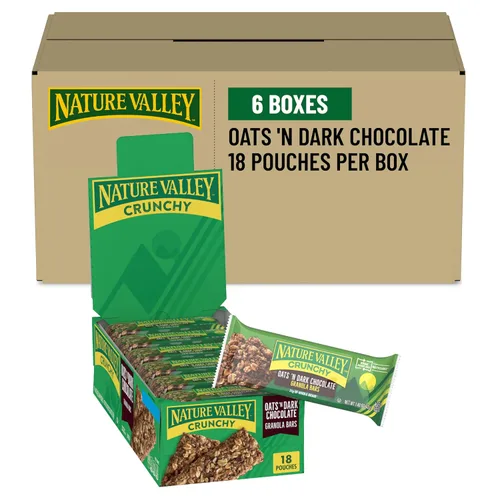 Miniatura 4 de Nature Valley Barras de granola crujientes, canela, 12 barras, 8.94 onzas (6 bolsas)
