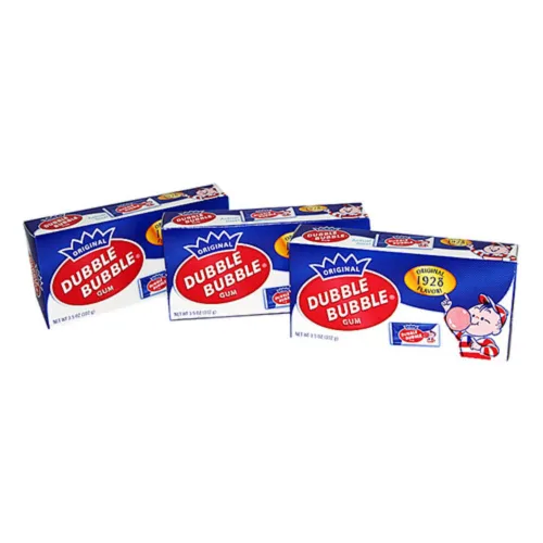 Miniatura 2 de Dubble Bubble 1928 - Caja de chicle de sabor original, cajas de 3.5 onzas, paquete de 24 cajas