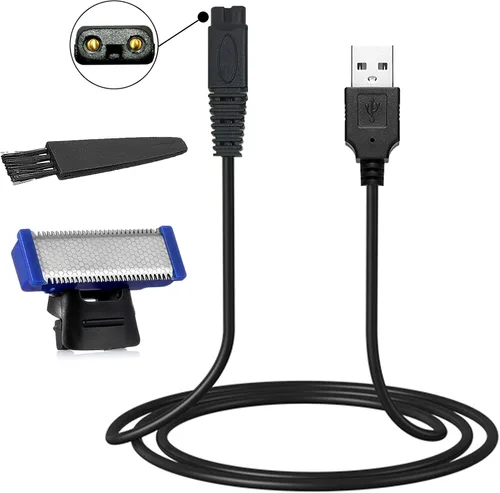 Miniatura 11 de 4 cabezales de repuesto LinMei Solo compatibles con afeitadora Microtouch Solo de 1ª generación con cable de carga para recortadora eléctrica 4