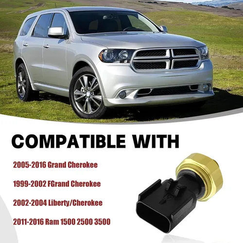 Miniatura 4 de 5149062AA Sensor de presión de aceite de motor Interruptor remitente compatible con Dodge Avenger 2011-2014, Caliber 2009-2010, Grand Caravan 3.6L