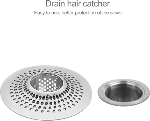 Miniatura 4 de LEKEYE Colector de pelo de drenaje de ducha Tapón de bañera/colador Protector de drenaje de acero inoxidable