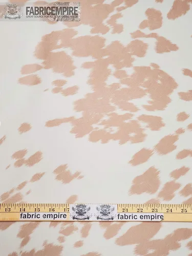 Miniatura 2 de Tela de ante de terciopelo Udder Madness para tapicería con diseño de vaca, 137 cm de ancho, vendida por yardas (Vaca grande marrón)