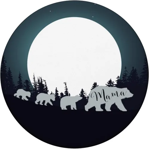 Miniatura 3 de Mama Bear Pop Socket 3 Cubs & Full Moon Madre Day Gift – PopSockets Grip and Stand for Phones and Tablets