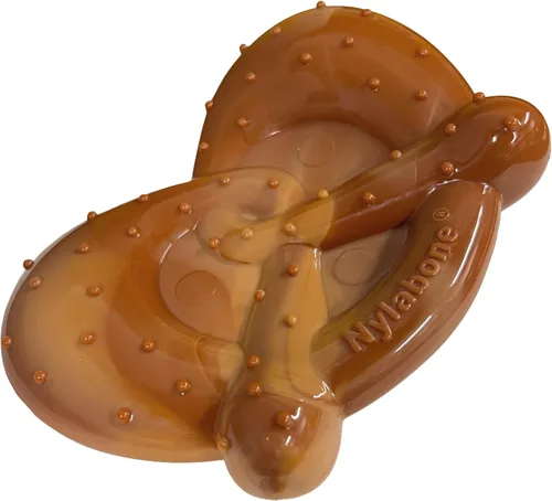 Miniatura 19 de Nylabone Juguete de queso para perros, juguete masticable para perros masticadores agresivos, mediano/lobo (1 unidad)