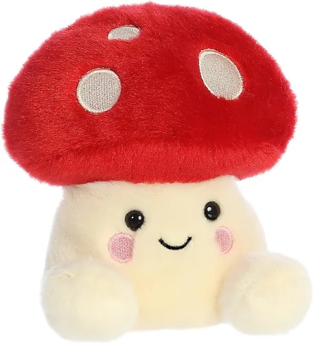 Miniatura 3 de Aurora Adorable Palm Pals Amanita Mushroom - Divertido peluche coleccionable para coleccionistas de niños y adultos, perfecto para decorar