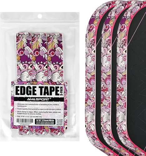 Miniatura 26 de PICKLETECH Pickleball Edge Guard Tape – Pink Unicorn Pattern Edge Tape for Pickleball Paddle - Fit Perfectly Curved Edge - No Wrinkling Sonrisa verde