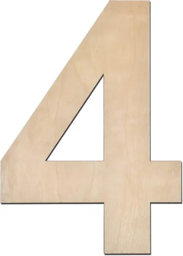 Miniatura 41 de Letra M de madera de 12 pulgadas de grosor, letra de madera grande sin terminar de 1/4 de pulgada de grosor para decoración de pared del hogar