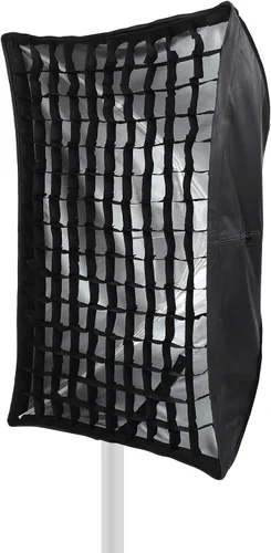 Miniatura 5 de Difusor de softbox para paraguas, 23.6 x 35.4 in, de nailon, rectangular, con rejilla, tela suave, estudio al aire libre, equipo de fotografía