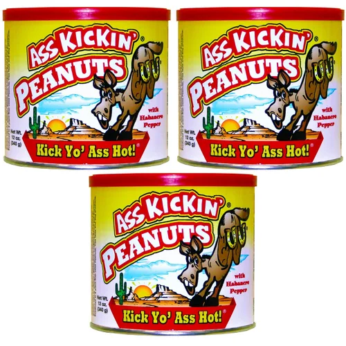 Miniatura 11 de ASS KICKIN’ Cacahuetes picantes Carolina Reaper – 12oz - Regalo gourmet picante definitivo - ¡Pruébalos si te atreves!