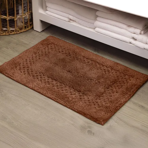 Miniatura 69 de Home Weavers Classy - Juego de alfombras de baño 100 % algodón, decoración de baño, lavable, extrasuave y absorbente, tapete de cocina, juego de Aqua