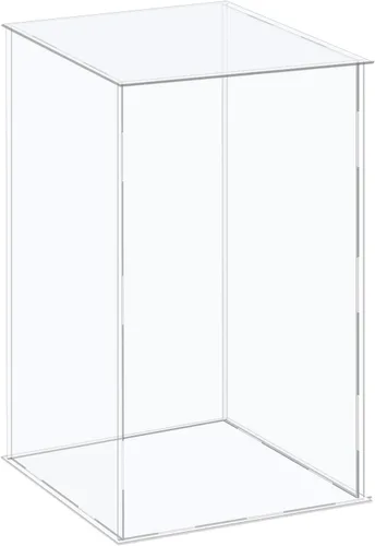 Miniatura 8 de MECCANIXITY Vitrina de acrílico Caja de plástico Caja de almacenamiento de cubo transparente Ensamble escaparate de 14.1 x 12.2 x 10.2 pulgadas