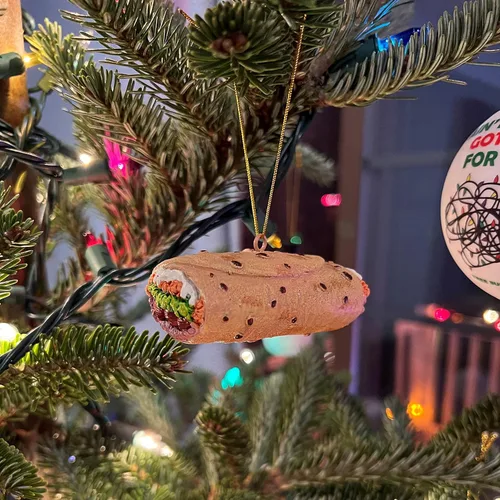 Miniatura 9 de Tree Buddees Burrito envuelto en papel de aluminio adorno navideño