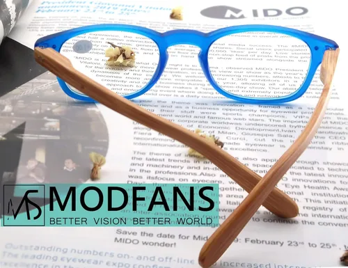 Miniatura 5 de MODFANS Paquete de 4 lentes de lectura 1.0 con bisagras de resorte con aspecto de madera, elegantes lectores para hombres y mujeres Paquete de 4