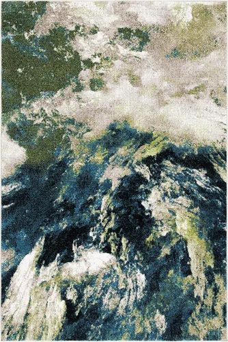 Miniatura 16 de SAFAVIEH Glacier Collection - Alfombra decorativa de 2 pies 3 pulgadas x 4 pies, azul y multicolor, diseño abstracto moderno, no desprende pelusa