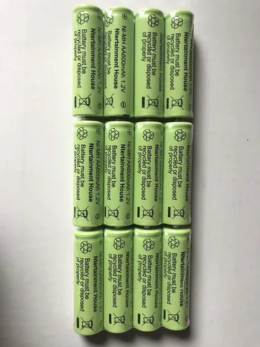 Miniatura 4 de Juego de 12 baterías recargables de luz solar Ni-cd 600mah para luces solares (AA 600mAh)
