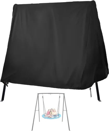 Miniatura 16 de Kasla Outdoor Swing Cover, Waterproof and Heavy-Duty Cover for Patio A Frame Swing Set & Porch Glider Hammock & Porch Swing Stand