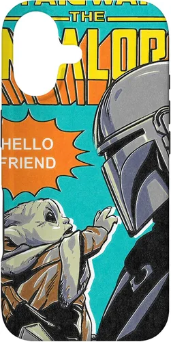 Miniatura 32 de Funda para iPhone 14 Pro Max Star Wars The Mandalorian Mando y el Niño