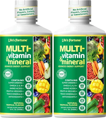 Miniatura 8 de Life's Fortune Multivitamínico Fuente de Energía Totalmente Natural que Suministra Concentrados de Alimentos Integrales, Antioxidantes, Aminoácidos