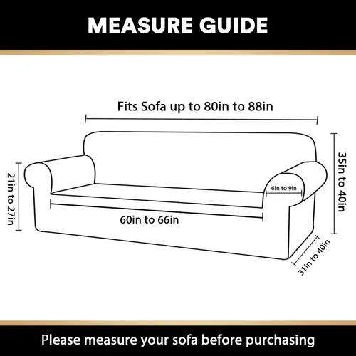 Miniatura 2 de PrinceDeco Fundas de sofá impermeables dobles para sofás, funda elástica para silla antideslizante, lavable, protector de muebles a prueba de fugas