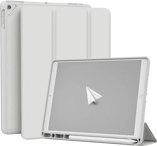 Miniatura 15 de Funda para iPad de 6ª/5ª generación de 9.7 pulgadas (2018/2017), iPad Air 2 y 1 (2014/2013), funda protectora con soporte para lápices, funda