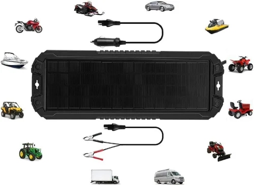 Miniatura 7 de Sunway Solar Panel de batería de coche, cargador y mantenedor de 5 W 12 V, kit de cargador de energía solar, portátil, impermeable