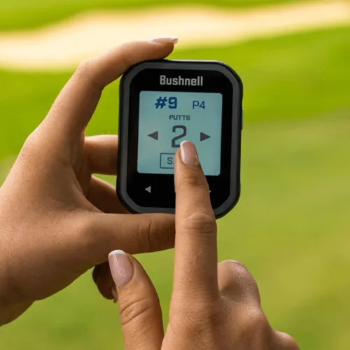 Miniatura 5 de Bushnell Golf Phantom 3 Slope GPS portátil (Rojo/Azul) Más de 38,000 campos, compensación de pendiente, información de obstáculos, calculadora