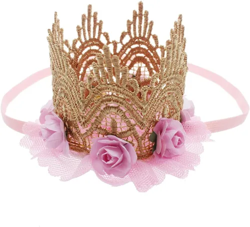 Miniatura 6 de ODASDO Conjunto de ropa de 2 piezas para bebé niña para primer cumpleaños con encaje y tutú de tul con diadema, conjunto de ropa de 2 piezas