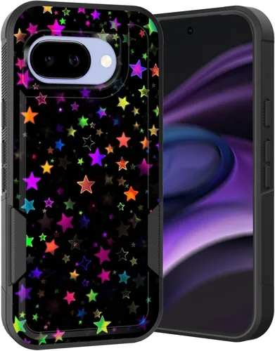 Miniatura 167 de Funda para Pixel 6A, Híbrida de Doble Capa de Servicio Pesado Resistente a Prueba de Golpes PC Duro + Funda Protectora de Silicona Suave para Google