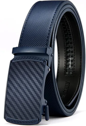 Miniatura 28 de CHAOREN Cinturón para hombre de cuero con trinquete - Ajuste personalizable, estilo sin esfuerzo (35 mm)