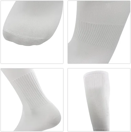 Miniatura 5 de Three street Calcetines de béisbol, unisex hasta la rodilla sólida tubo deportivo de compresión softball fútbol fútbol equipo calcetines 2-10 pares