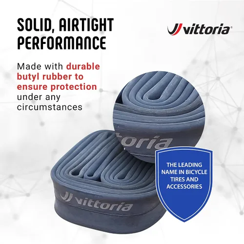 Miniatura 2 de Vittoria Tubos interiores de butilo estándar - Tubos interiores para bicicletas de carretera - Válvula Presta - Caucho sintético - Pared