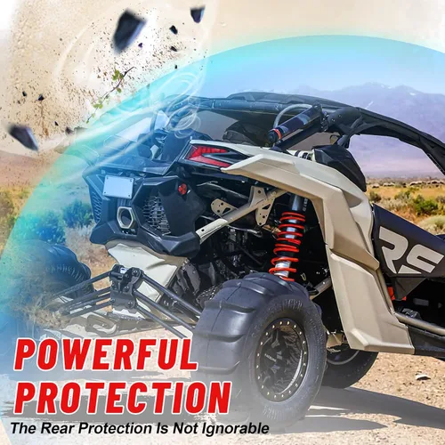 Miniatura 3 de StarknightMT X3 - Parabrisas trasero para ventana trasera compatible con Can Am Maverick X3 y Max 2017-2025 (excepto para modelos XMR), tintado